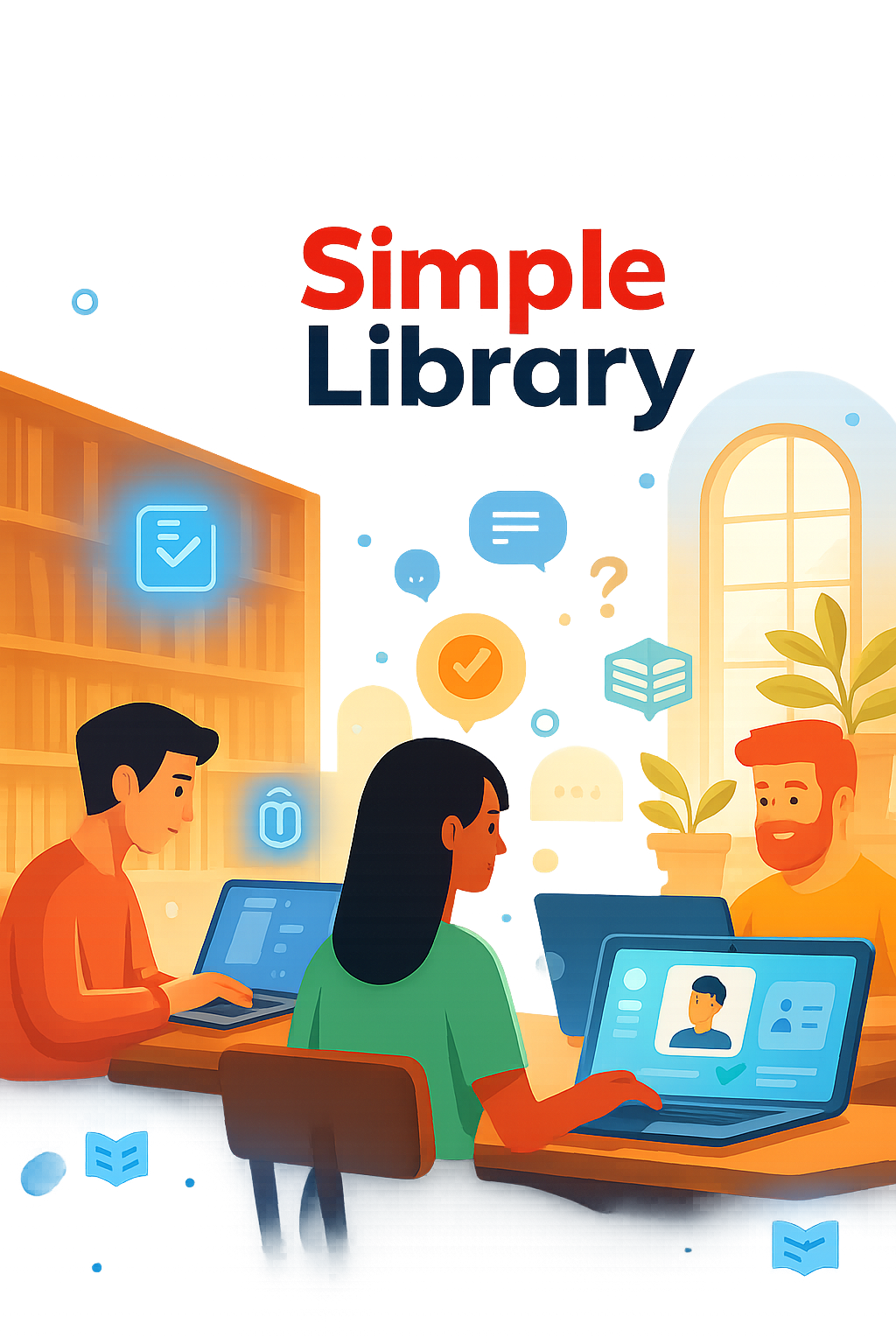 A person reading a book.